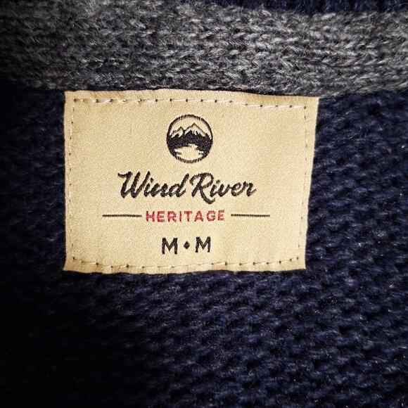 Shawl Collar Grandpacore Cardigan WINDRIVER Grandpa Button-Up Sweater Unisex EUC - Picture 6 of 7